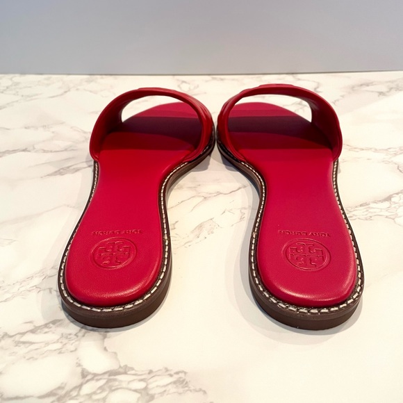 ❌❌SOLD❌❌ New Tory Burch Everly High Frequency Leather Slide Sandals - Picture 4 of 6